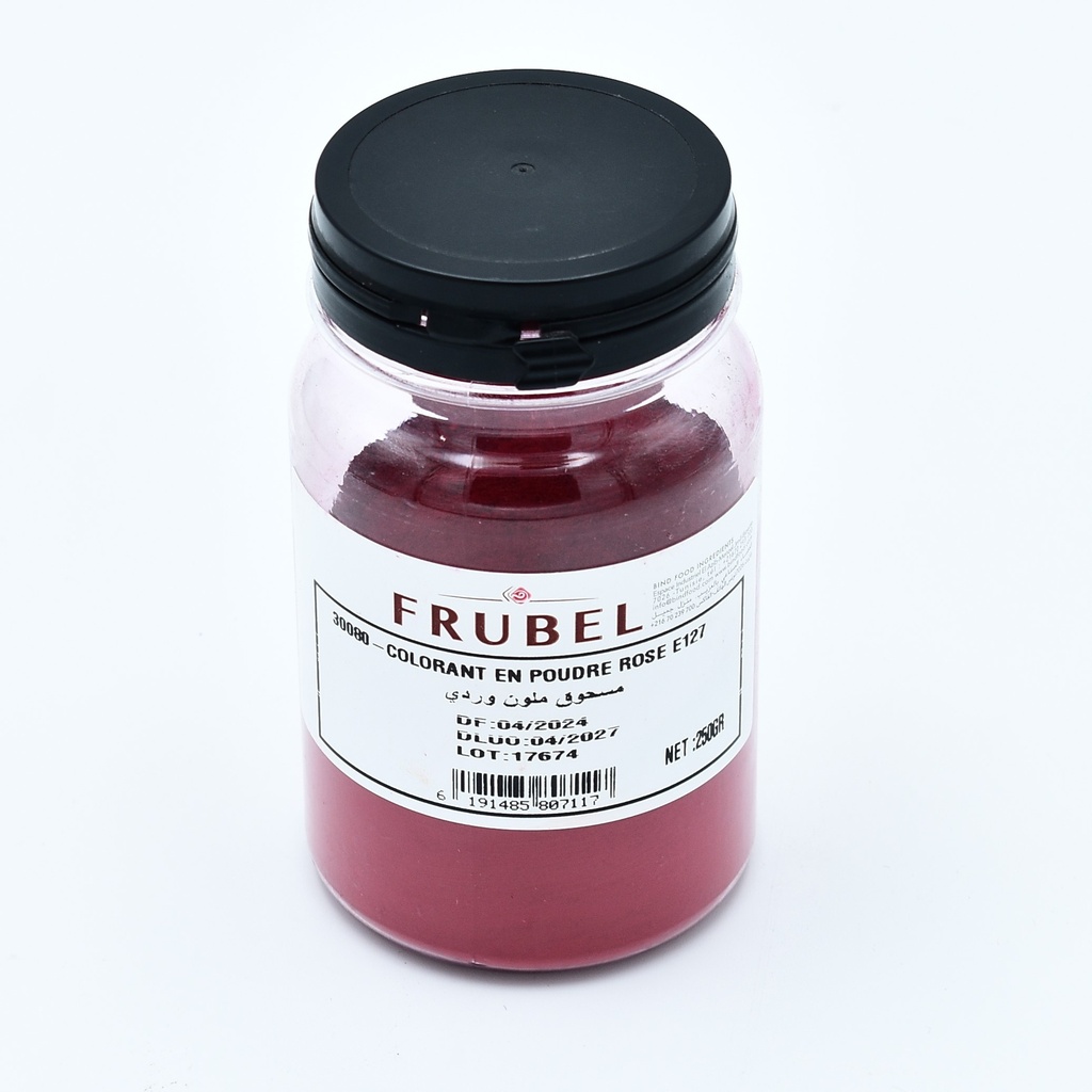 COLORANT EN POUDRE ROSE 250GR FRUBEL