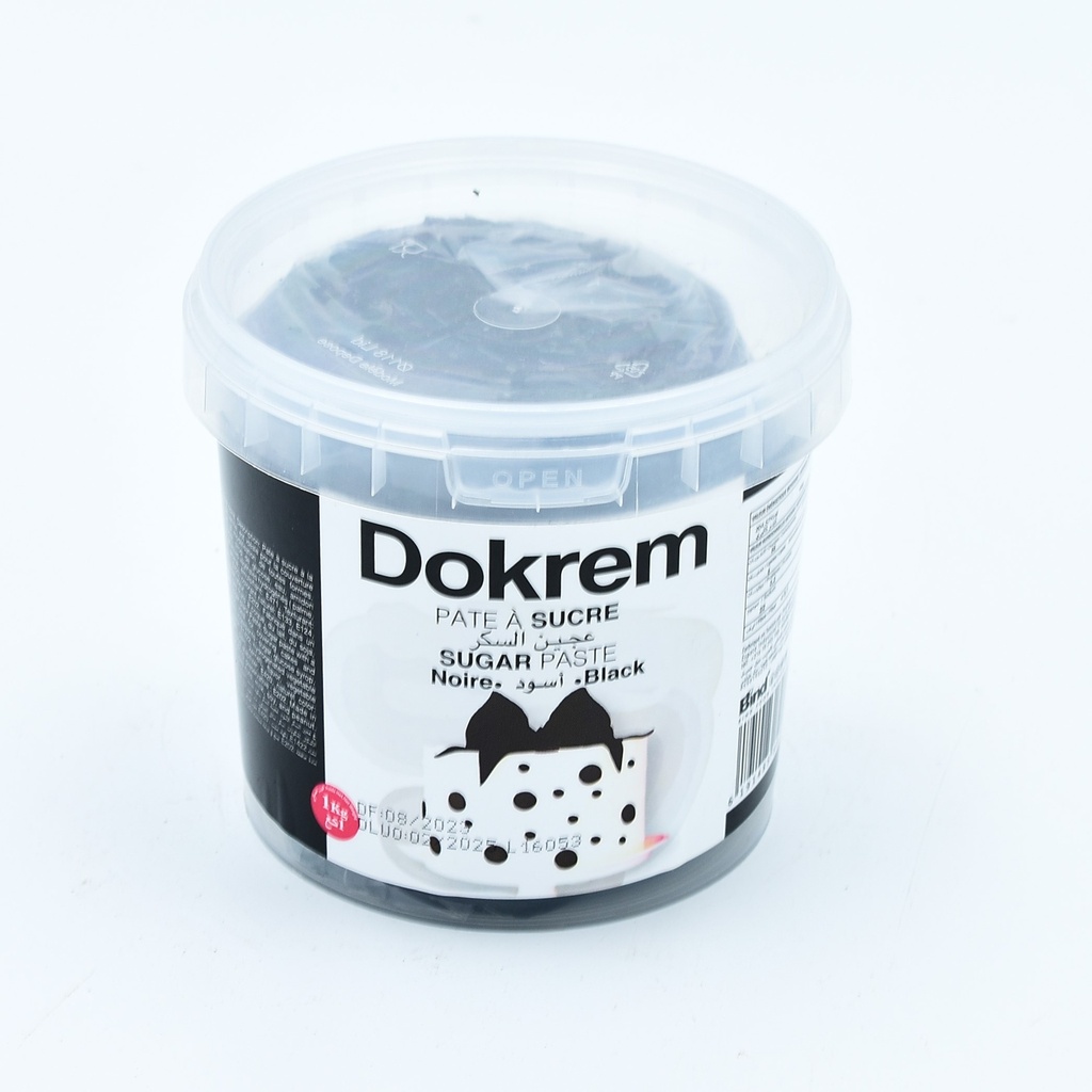 PÂTE A SUCRE NOIR 1KG DOKREM
