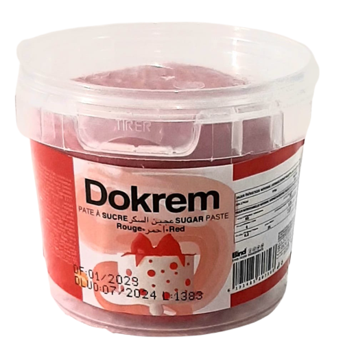 PÂTE A SUCRE ROUGE 200GR DOKREM