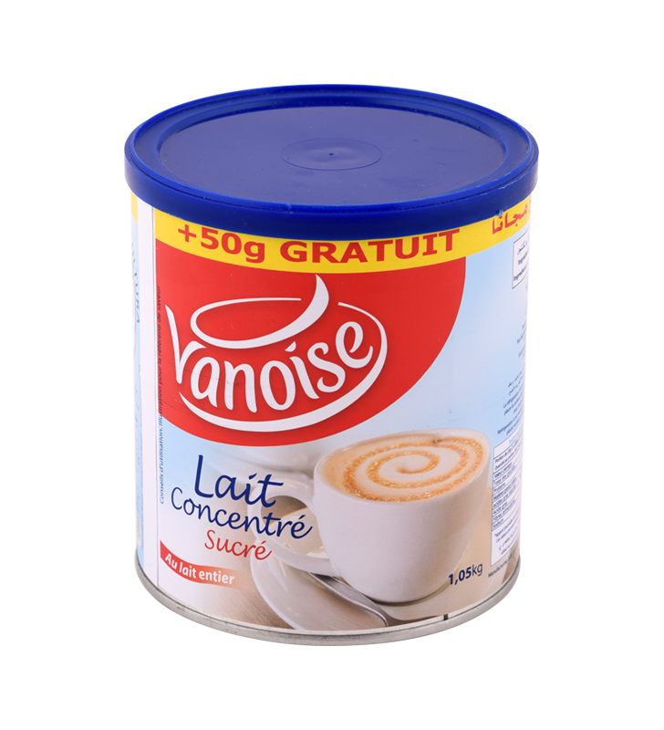 LAIT CONCENTRE SUCRE VANOISE 1KG