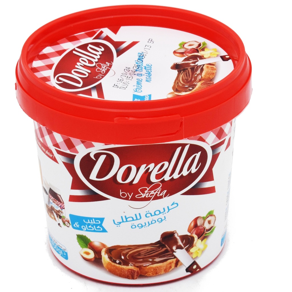 crème à tartiner dorella  noisette 500gr