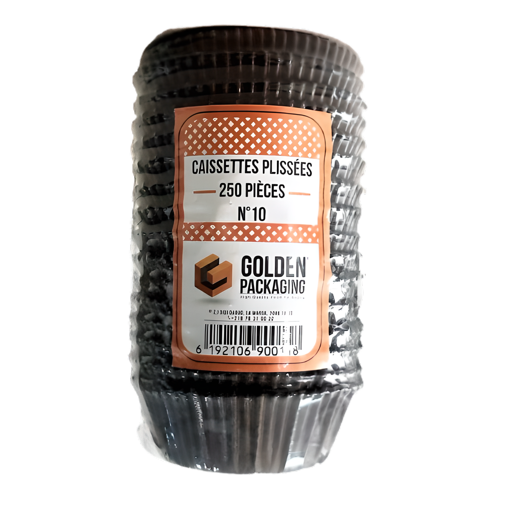 Caissettes plissées marrons N°10 x 250p