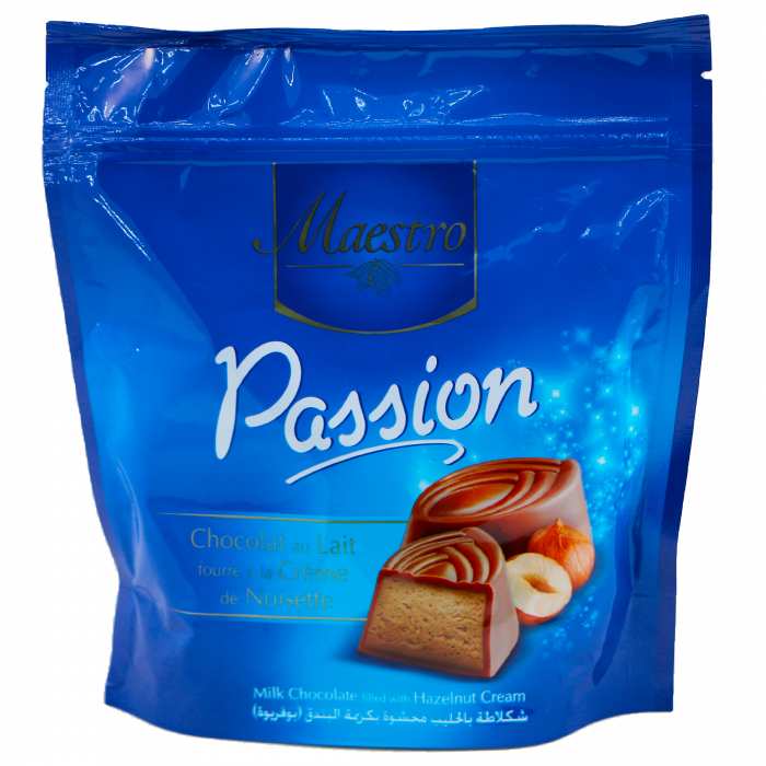 PASSION CHOCOLAT AU LAIT FOURRAGE NOISETTE
