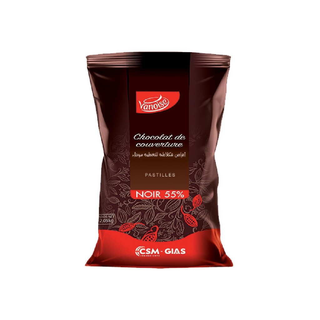 DROPS CHOCOLAT NOIR 55% 2.05KG