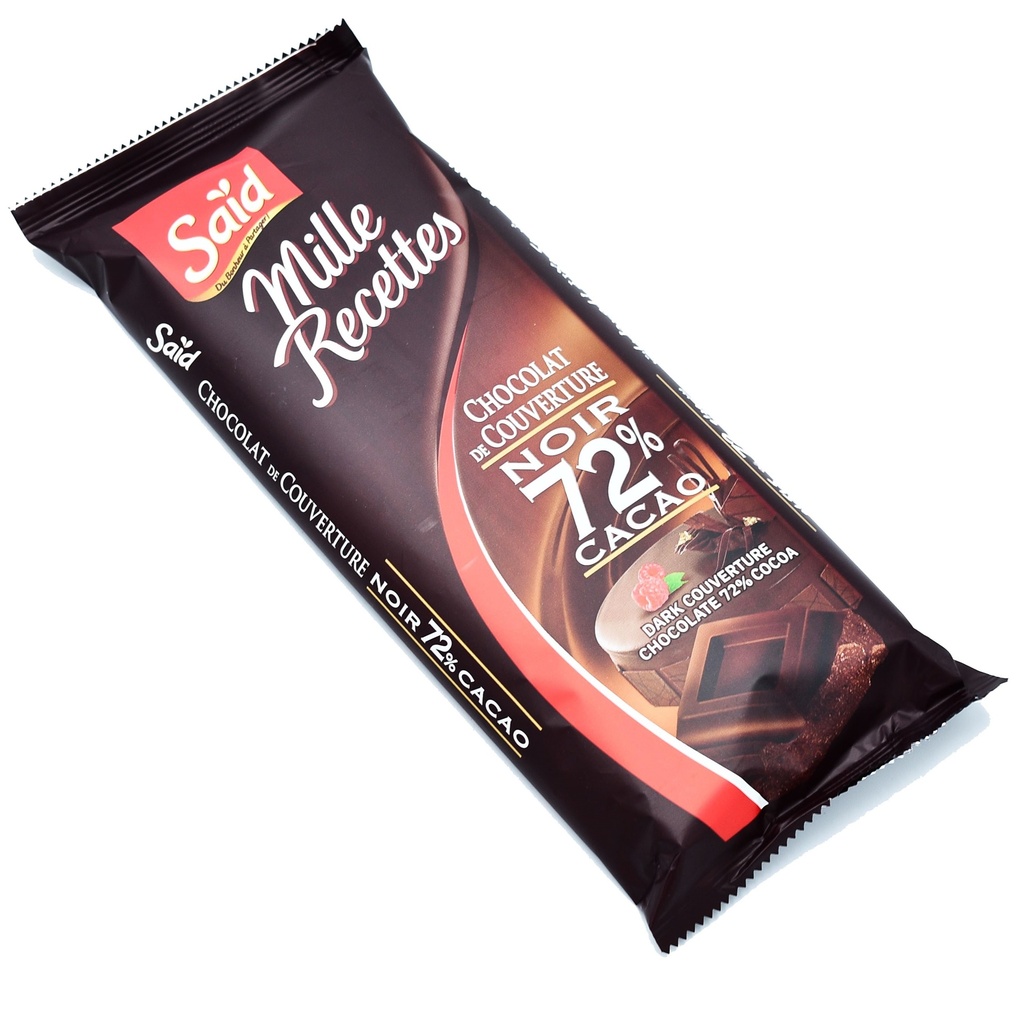CHOCOLAT COUVERTURE NOIR SAID 72%