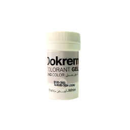 [GEL30GR-BLANC] COLORANT GEL BLANC 30GR DOKREM