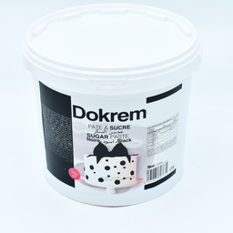 [NOIRE-5KG] PÂTE A SUCRE NOIR 5KG DOKREM