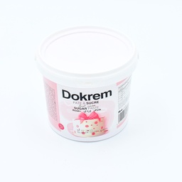 [10176-1KG] PÂTE A SUCRE ROSE 1KG DOKREM