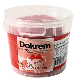 [10177-200GR] PÂTE A SUCRE ROUGE 200GR DOKREM