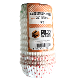 [CPB-8] CAISSETTE PLISSE BLANCHES N 8 X 250P