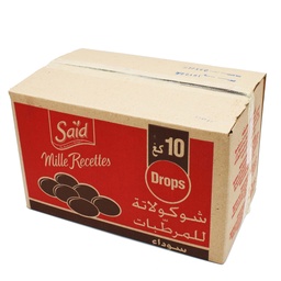[5271243] CHOCOLAT COUVERTURE DROPS NOIR SAID 10KG