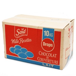 [5271244] CHOCOLAT COUVERTURE LAIT DROPS SAID 10KG