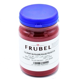 [30047-1KG] COLORANT POUDRE ROUGE FRAISE 1KG FRUBEL